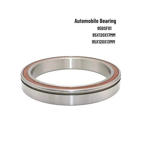 95DSF01 Deep Groove Ball Bearing 95x120x17mm and 95x120x13mm in metal finish, ideal for machinery with differential coupling.