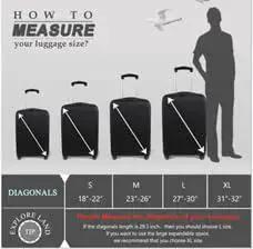 Travel Luggage Cover for 18 to 22 Inch Suitcases Black Size S Durable 250G Spandex Polyester Protector With Bold Sublimation Print