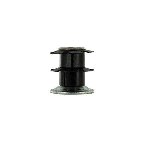 Double Star Threaded Caster Insert In Heat Treated Steel For 1 Inch Round Tube 16 18 Gauge With 3/8-16 Thread Pack Of 4 Deep Set Secure