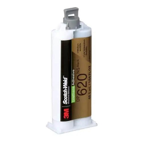Urethane Adhesive DP620NS Black 48.5 mL Duo-Pak, non-sag fast-curing structural bond adhesive in 1:1 mix packaging