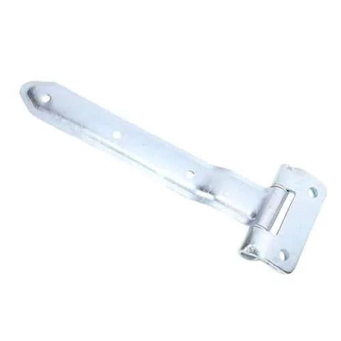 12 Inch Metal Offset Bent Strap Trailer Door Hinge For Side Doors And RVs Universal Fit made of durable steel, suitable for uneven frames.