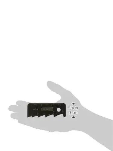 Marking And Measuring Scribe Tool With 10 Depth Presets From 1/8 Inch To 1 Inch For Metal Wood And Plastic, shown in hand