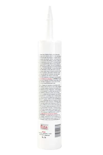Rutland 500°F RTV high-heat silicone sealant tube with nozzle, white cartridge