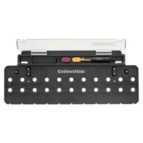Cabinet Mate Shelf Pin Drilling Jig With One Quarter Inch Self Centering Brad Point Bit Included Built In Storage