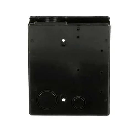 Back view of a 125A Main Lug Load Center 4-Space 8-Circuit Indoor Convertible, thermoplastic NEMA 1 enclosure with combination cover