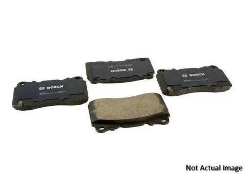 Bosch BC1103 QuietCast ceramic rear brake pad set, top view, four pads