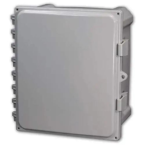 Heartland AH884 Polycarbonate Enclosure With Hinged Locking Opaque Cover for Industrial Control Panels 8 x 8 x 4 Inches IP68 Weatherproof