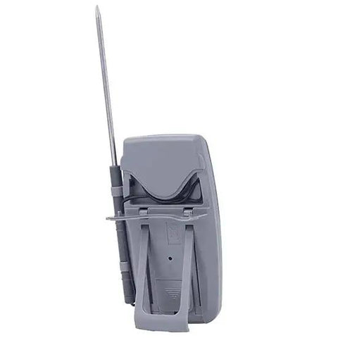 Side view of Pocket Kangaroo Thermometer With Cable Storage And Min Max Memory showing probe and cable compartment.