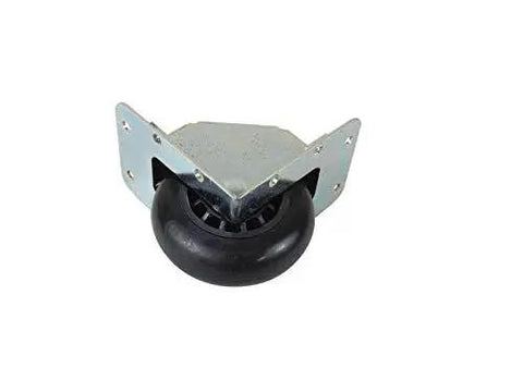 Medium Recessed Tilt Caster Housing With 2.75 Inch Diameter Polyurethane Wheel Ball Bearings 100 Pound Capacity Zinc Finish
