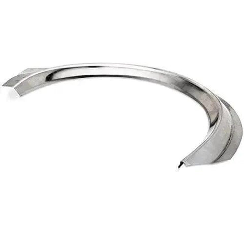 Formed metal piece shaped using 9 Pc Bead Roller Die Set For Metal Fabrication With 1 Polyurethane Wheel Includes Inside And Outside Offset Dies