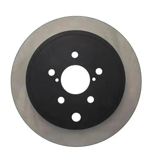 Centric Premium rear brake rotor with black center hub and silver disc for select Scion and Subaru vehicles