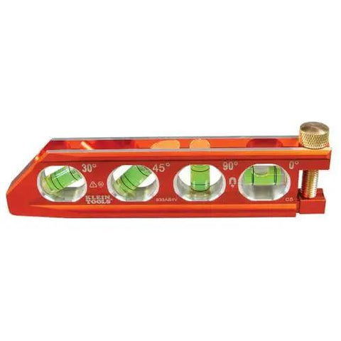 Compact 6-Inch magnetic torpedo level with a V-groove for conduit work delivers hands-free stability on metal surfaces