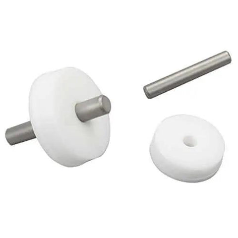 Circle Cutting Jig For Routers And Trimmers Handheld Circle Groove Router Jig With No Pre Drilled Holes Drill Your Own Mounts Durable Bakelite Main Body For Precise Clean Circular Cuts components including a white disk and metal rods.