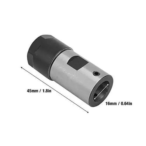 Collet Block For CNC Lathe Chuck Holder With 16mm Clamp Rod, ER20 Style, hardened body, multi-size holes for precise motor shaft alignment.