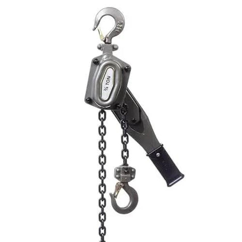 Three Quarter Ton Lever Hoist With 10 Ft Lift JLP-075A-10, chain and hooks visible, industrial lifting tool
