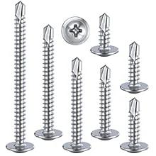 Wensilon self-tapping screws #8×1 for sheet metal, 410 stainless steel, truss head, 200 pcs Bearings Canada