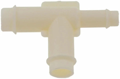 Hard Vacuum Tubing Tee for Auto Vacuum Lines Three Eighths By One Quarter By Three Eighths Inch Direct Replacement