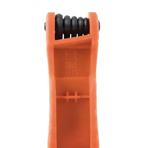 Heavy Duty Folding Hex Key Set With Extra Long Allen Wrenches 11 SAE Sizes From One Half Inch To One Eighth Inch High Leverage
