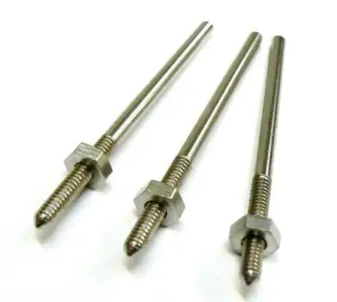 Mini Threaded Mandrel With Nut Straight Thread Set Of 3 Tiny Pro Grade Mandrels 3/32 Inch For Precision Crafting And Jewelry Making