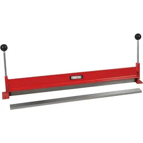 Beefy Portable Sheet Metal Bending Brake 30 Inch Wide Heavy Duty Reinforced Steel Frame Bends Up To 90 Degrees Handles 18 Gauge Steel