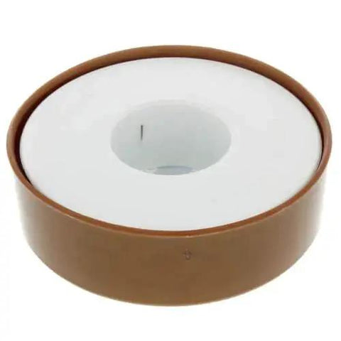 One Half Inch By Six Hundred Inch PTFE Anti Seize Thread Sealing Tape, copper-filled roll for threaded connections.