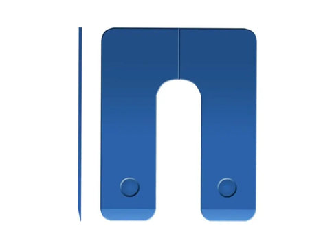 Heavy Duty Plastic U Shim Set For Windows And Doors, 3 By 4 Inch Size, Adjustable Thickness From One Sixteenth To One Quarter Inch