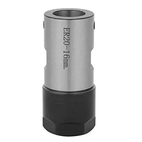 Front view of Collet Block For CNC Lathe Chuck Holder With 16mm Clamp Rod, ER20 Style High Precision Shaft Clamp Tool For Spindle Motors.