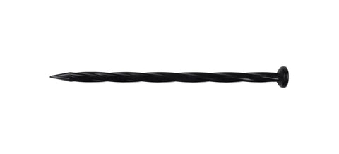 No Dig 8 Inch Nylon Spiral Landscape Edging Anchoring Spikes Pack Of 6 Black For Securing Edging And Landscape Fabric In Your Yard No Tools Needed Super Sturdy Weather Resistant Design By EasyFlex