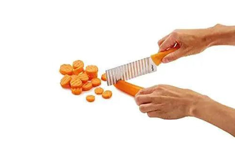 Crinkle Cut Knife For Creative Fries And Veggies With A 4.25 Inch Stainless Steel Blade And Wavy Cutter Ideal For Decorative Slices