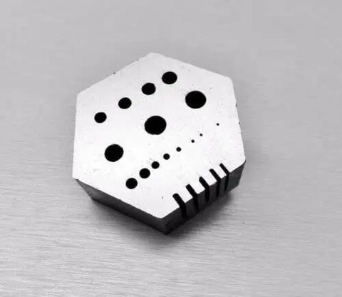 Hexagonal Riveting Anvil Jeweler Bench Block For Drilling And Metal Work, DIYers Friendly Hex Steel Block For Jewelry Making