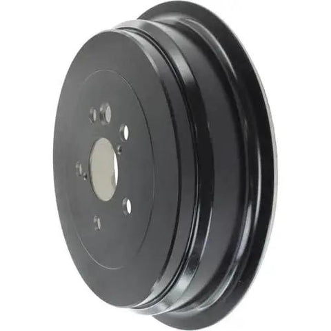 Rear brake drum, Centric Premium 122.44037; black metal automotive part for Toyota.