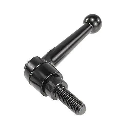 Adjustable Handle In Die Cast Zinc And Steel With 1/2-13 External Thread Classic Ball Style Inch Size Black Satin Powder Coated Finish