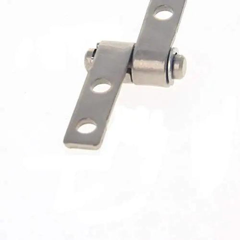 Friction Hinge Right Silver Tone Iron Nickel Plated Torque Type Positioning Hinge 0.1Nm For Cabinets Lids And Small Doors 48x18x1.5mm