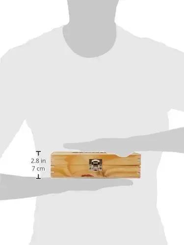 Person holding Raised Panel Cabinet Door Router Bit Set with Three Bits, showing size for Rail and Stile Frames.