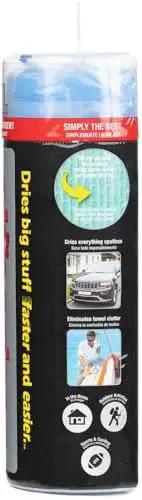Packaging of Absorber XL Synthetic Drying Chamois Cloth For Cars And Trucks 29x18 In Blue, highlighting features and uses