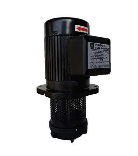 Machine Tool Circulation Coolant Pump TC8100 with 100 mm immersion length, four inches height, and 3/8 inch NPT thread