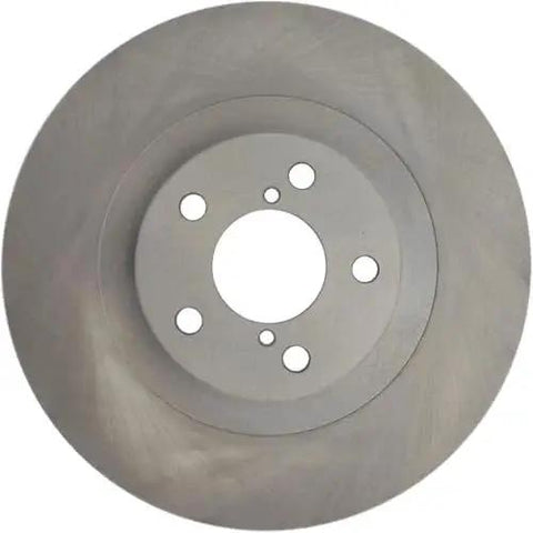 Centric C-Tek front brake rotor; metallic gray disc with lug bolt pattern for select Scion/Subaru/Toyota vehicles.