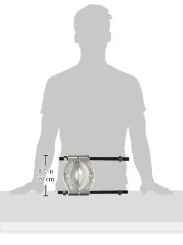 Bearing Splitter Kit with 8-inch size, alloy steel, rust-resistant zinc plated finish, for gear and bearing removal.