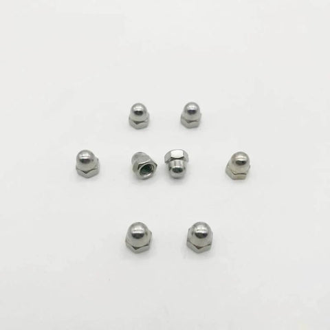 30 Pack M5 Action Camera Thumb Screws Caps, Stainless Steel End Tips arranged on white background