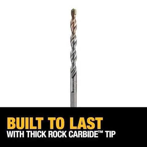 High Performance Carbide Hammer Drill Bit For Concrete And Masonry One Quarter Inch By Four Inch DeWalt DW5224
