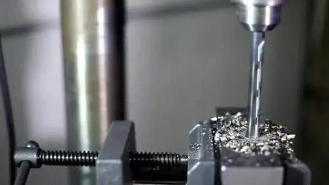 Heavy Duty HSS Drill Bit Set 29 Piece Workhorse With Black And Gold Finish In Round Case One Sixteenth To One Half Inch Increments Self Centering 135 Degree Split Point Durable High Speed Steel Bits For Wood Metal And Plastic Drill America KFD Series in action drilling metal