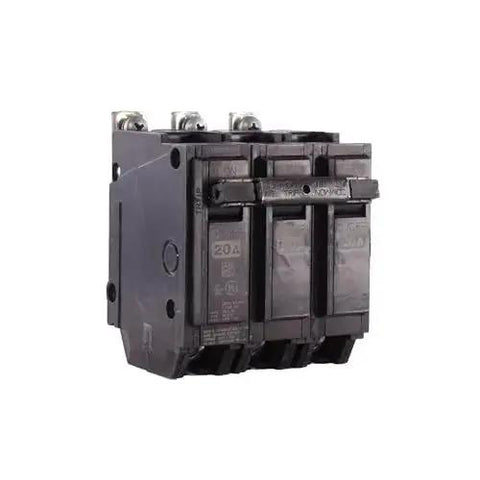 Triple Pole 20 Amp Circuit Breaker With Bolt On Mounting For 120 240 VAC 10 kA Interrupt Thermal Magnetic Trip Residential And Commercial Use