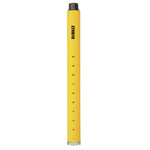 Front view of Dewalt 1-1/2 Inch By 14 Inch Diamond Core Bit with Turbo Crown Segments for Reinforced Concrete, DW55010
