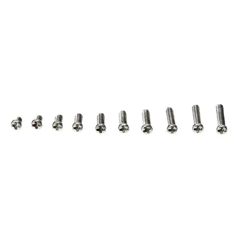 500Pcs Stainless Steel 10 Kinds Small Screws Nuts Assortment Kit For Miniature Projects Watches And Glass Fixtures With Transparent Storage Box