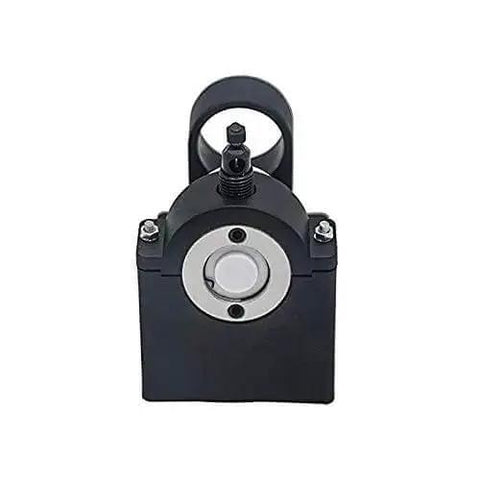 Front view of Positioning Bracket for Double Head Metal Cutter Holder for Sheet Metal Cutting Drill Tool Black Secure Mount