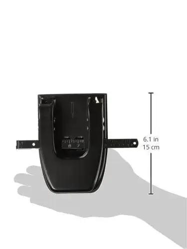 Heavy Duty Hole Punch For Office Use, A Real Workhorse That Puts Down Up To 30 Sheets With Centering Guide, black small model, side view
