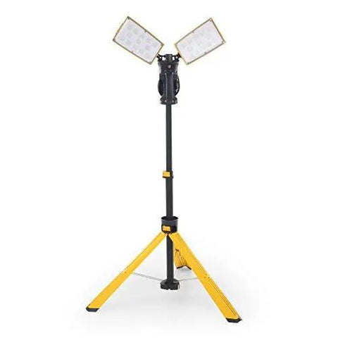 Upgraded 6290Pro 15000 Lumen 105 Watt Dual Head LED Work Light With Telescoping Tripod Stand Rotating Waterproof Lamps