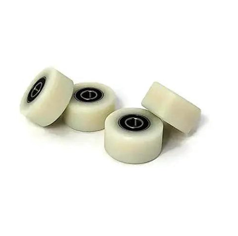4 Pack Nylon Pulley Wheel With Bearings 2 Inch Diameter 1 Inch Wide Half Inch Bearing CNC Guiding Wheel Flat Belt Idler