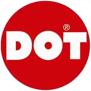 Red circular DOT logo on Turnbutton Fastener Cloth To Cloth Kit For Boat Canopy Canvas Covers With Eyelets Washers Studs Backing Plates