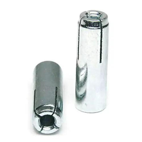 Drop In Concrete And Stone Female Expansion Anchors With Setting Tool Zinc Plated Steel Half Inch Diameter Solid View